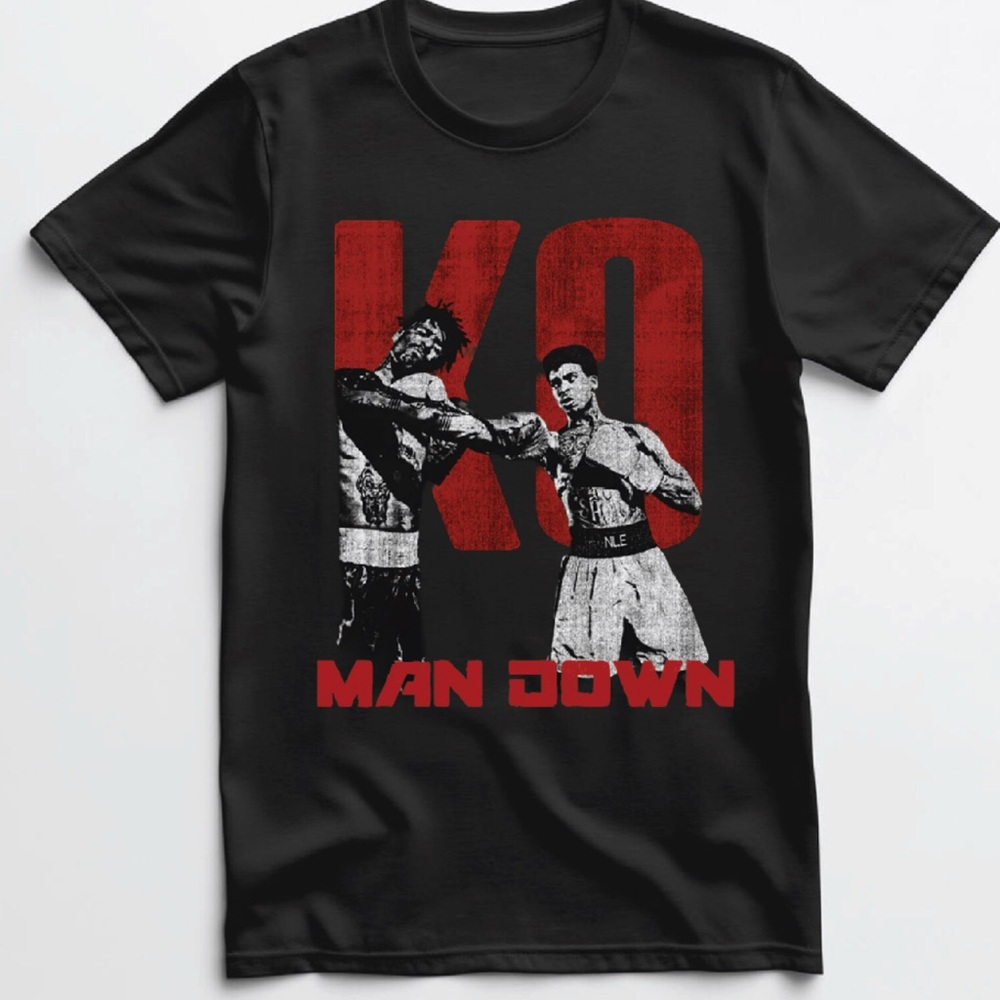 NLE Great KO Man Down diss T shirt New S-5Xl 2025 Tee